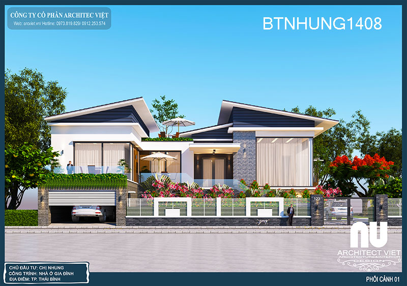 biệt thự 1 tầng đẹp thiết kế biệt thự vườn 1 tầng 4 phòng ngủ 800m2 đẹp