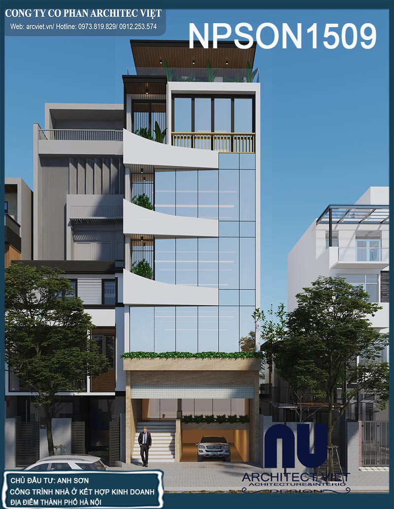 thiết kế nhà ở kết hợp văn phòng 5 tầng 105m2 sang trọng tiện nghi thiết kế nhà ở kết hợp văn phòng 5 tầng 105m2 sang trọng