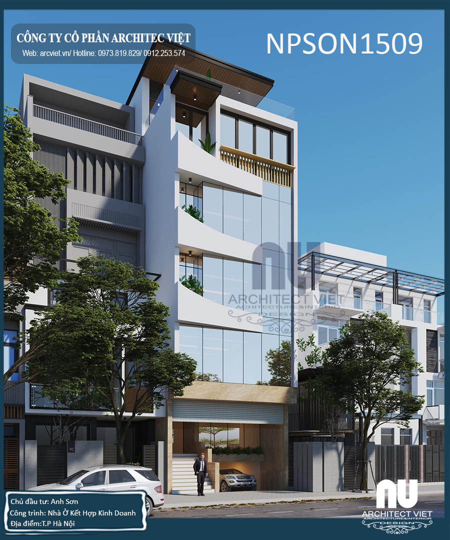 nhà ở kết hợp văn phòng 5 tầng 105m2 đẹp thiết kế nhà ở kết hợp văn phòng 5 tầng 105m2
