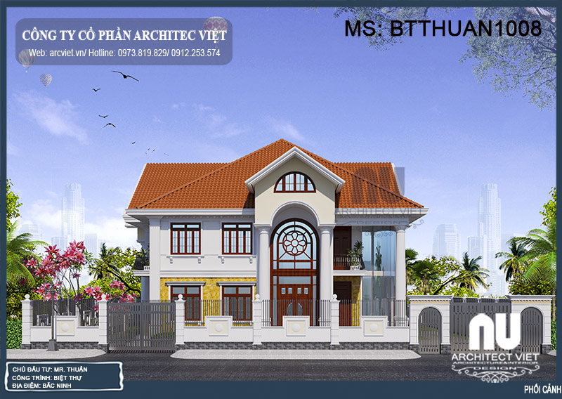 mẫu biệt thự 2 tầng phong cách tân cổ điển 300m2 đẹp và sang trọng thiết kế biệt thự 2 tầng phong cách tân cổ điển 300m2