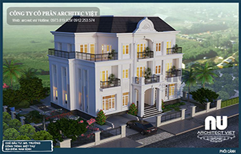 biệt thự 3 tầng tân cổ điển của gia đình chú trường thiết kế biệt thự 3 tầng tân cổ điển