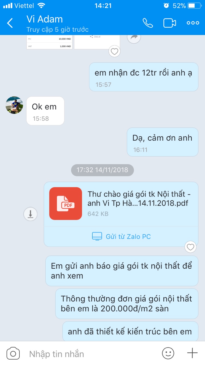 Báo giá thiết kế kế kiến trúc