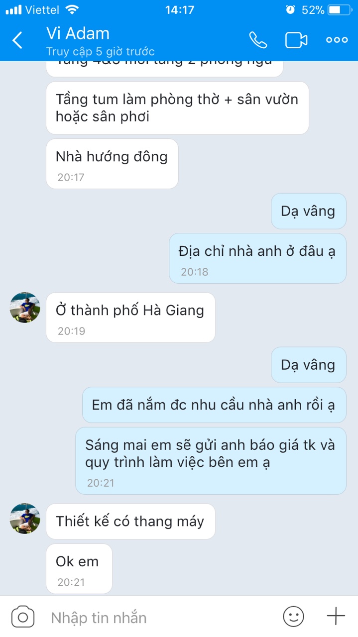 Trao đổi phương án thiết kế nhà phố