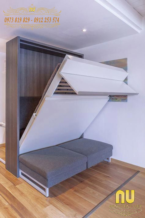 Giường ngủ đẹp có thể gấp gọn Mẫu giường ngủ tiện lợi