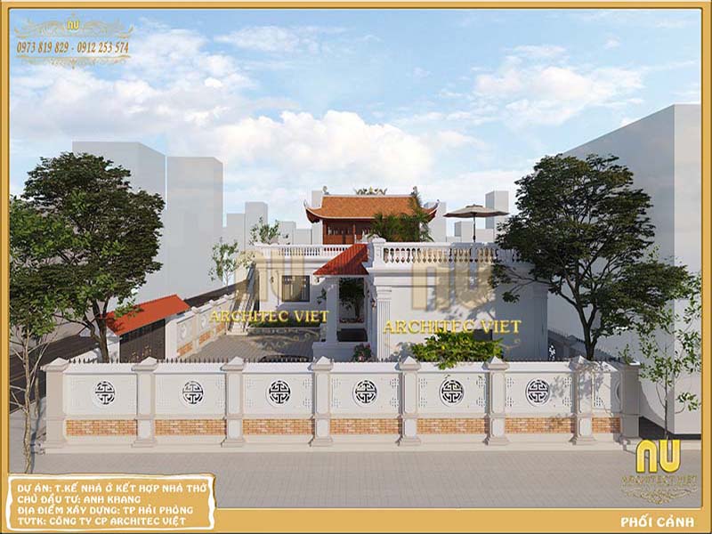 mẫu nhà thờ kết hợp nhà ở trang nghiêm mau-nha-tho-ket-hop-nha-o