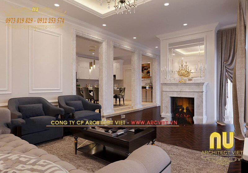Biệt thự 2 tầng kiểu châu Âu Biệt thự 2 tầng kiểu châu Âu