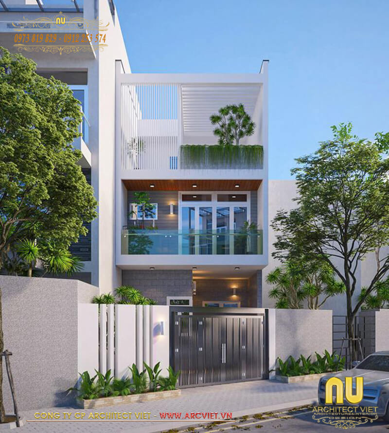 Vẻ đẹp ngoại thất của mặt tiền nhà ống đẹp hiện đại tại Hà Nam mặt tiền nhà ống đẹp hiện đại