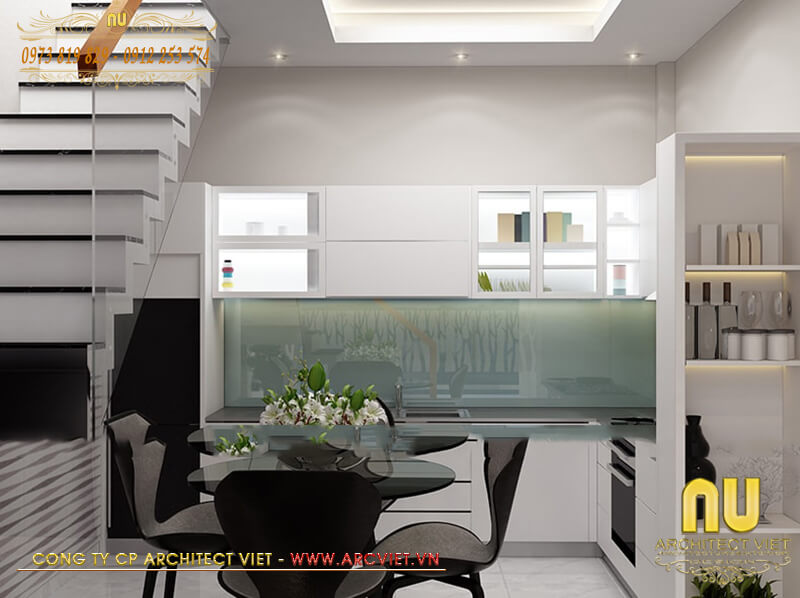 Thiết kế nội thất phòng bếp ăn trong nhà mặt phó kinh doanh thể hiện phong cách sống của gia chủ nhà mặt phó kinh doanh