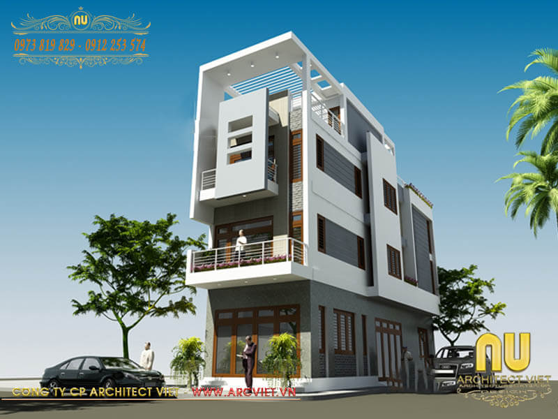 Mẫu nhà ống 3 tầng kết hợp kinh doanh với kinh phí đầu tư 2,8 tỷ đồng nhà ống 3 tầng kết hợp kinh doanh