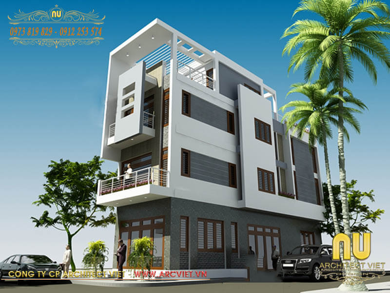 Phối cảnh mẫu nhà ống 3 tầng kết hợp kinh doanh ở Quảng Ninh nhà ống 3 tầng kết hợp kinh doanh