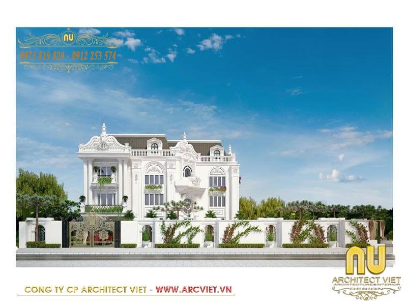 Công trình thi công biệt thự 3 tầng tân cổ điển thi công biệt thự 3 tầng
