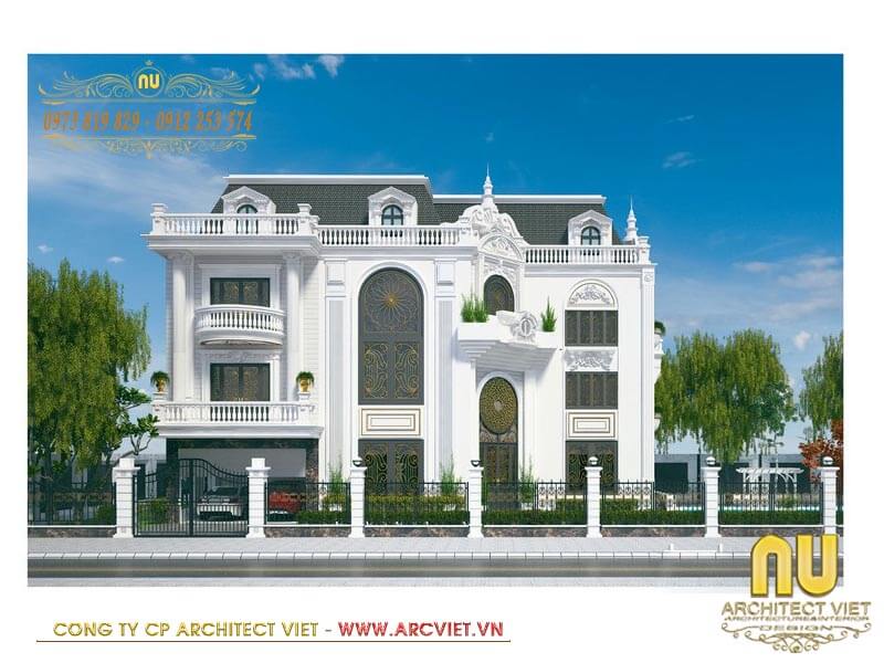 Hệ thống cửa chính bằng kim loại chống gỉ trong thi công biệt thự 3 tầng thi công biệt thự 3 tầng