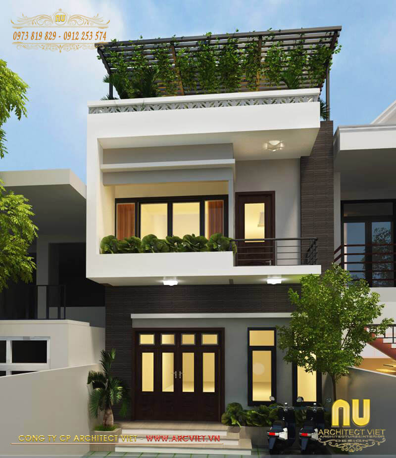 các mẫu nhà 2 tầng 6x12m được thiết kế bởi Architec Việt