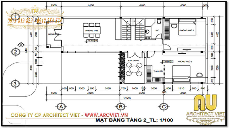 Bản vẽ mặt bằng tầng 2 mẫu nhà 2 tầng chữ L 100m2 mẫu nhà 2 tầng chữ L 100m2