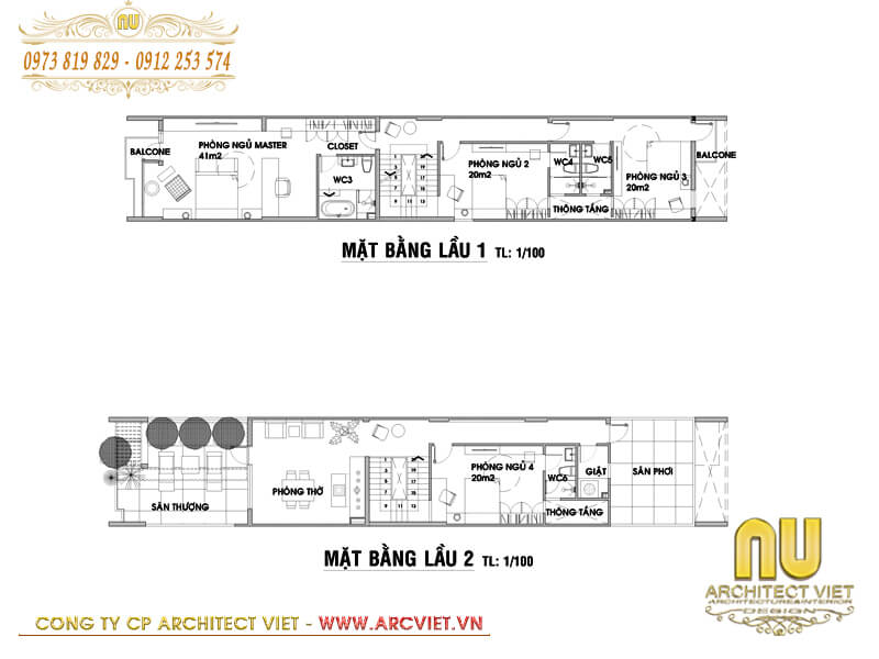 Bố trí công năng mẫu nhà lệch tầng 5x25 khoa học hợp lý mẫu nhà lệch tầng 5x25