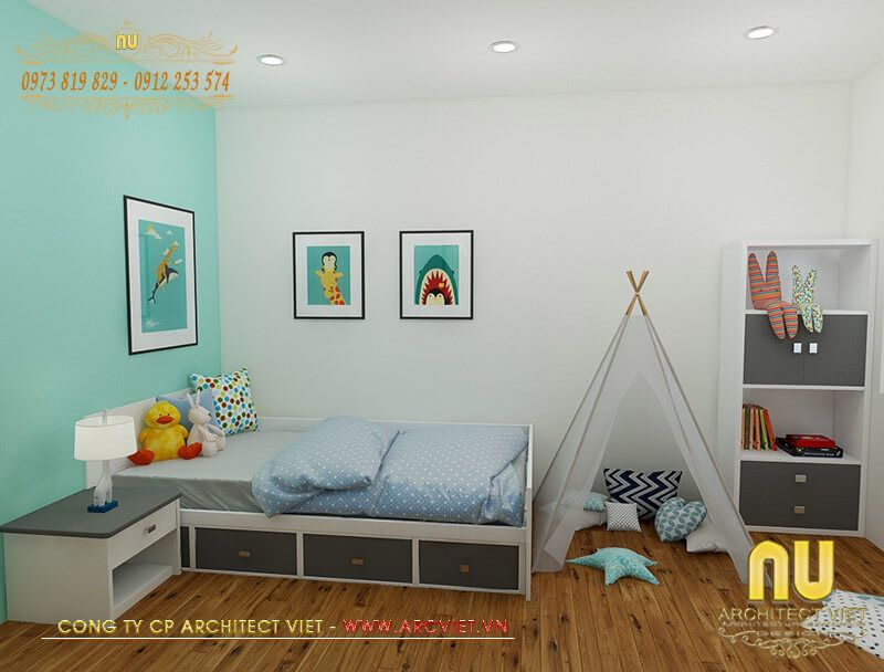 Thiết kế nội thất phòng ngủ trẻ em 