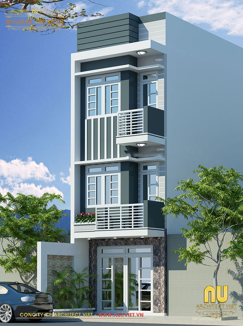 Thiết kế nhà lệch tầng 5x13m sử dụng nguồn vật liệu thân thiện với môi trường thiết kế nhà lệch tầng 5x13m