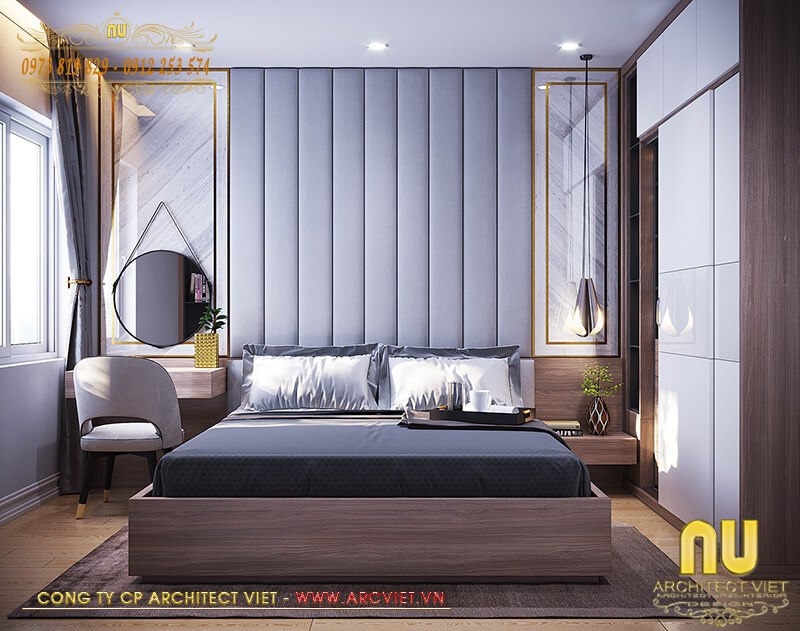 Không gian phòng ngủ mẫu thiết kế nhà lệch tầng 5x18 tràn ngập ánh sáng tự nhiên thiết kế nhà lệch tầng 5x18
