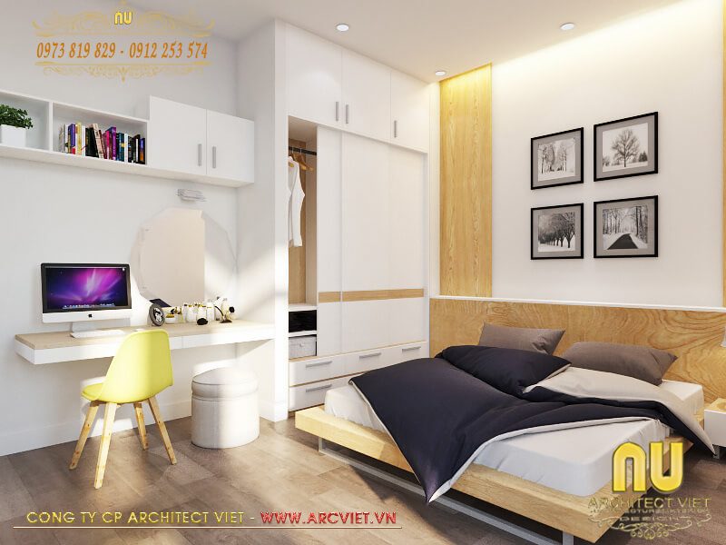 Thiết kế phòng ngủ nhỏ gọn, ấm áp và bình dị