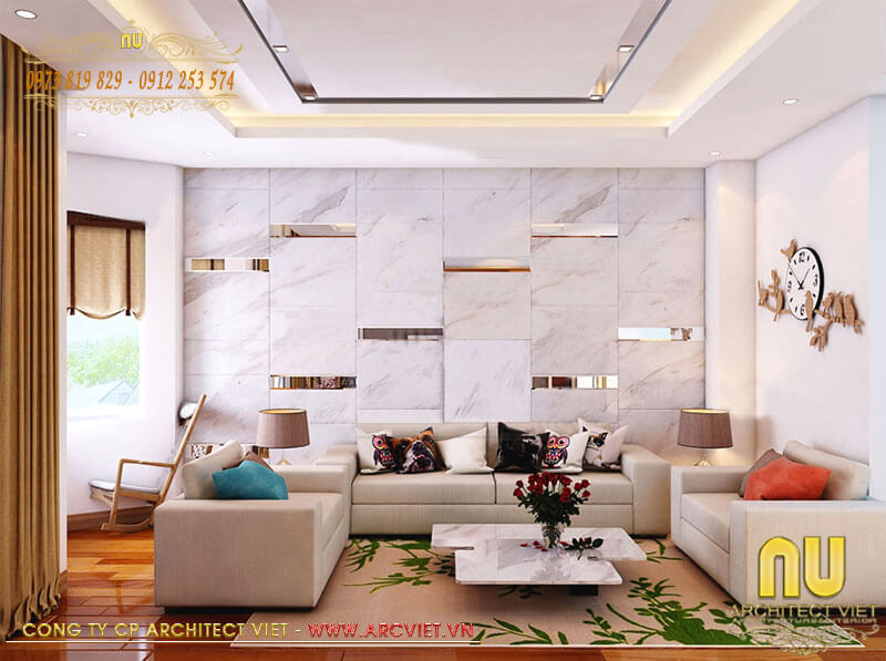 Thiết kế nội thất phòng sinh hoạt chung mẫu biệt thự 400m2 biệt thự 400m2