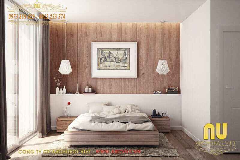 Thiết kế nội thất phòng ngủ mẫu nhà ống 3 tầng kiến trúc Pháp hiện đại mẫu nhà ống 3 tầng kiến trúc Pháp