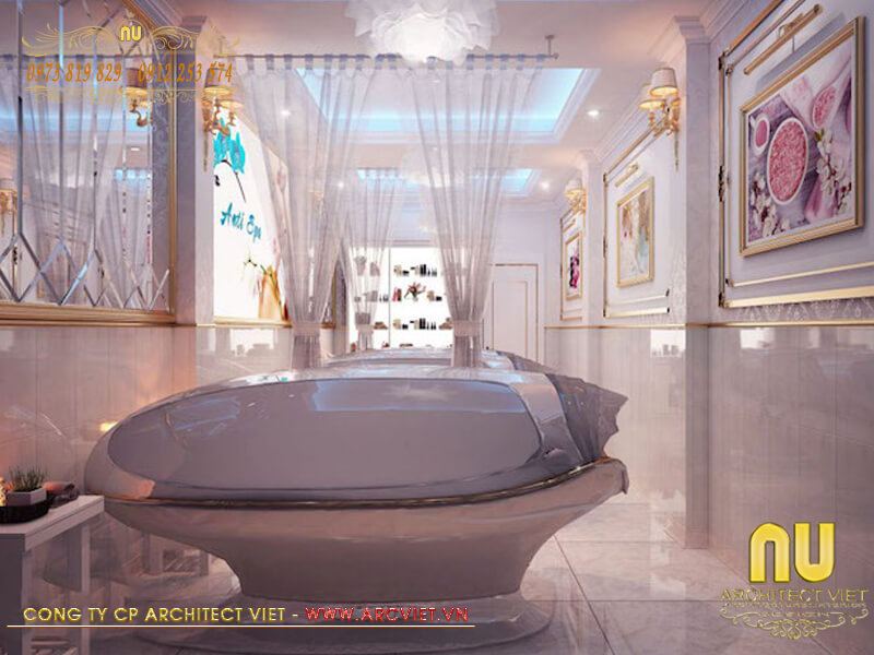 thiết kế phòng spa đẹp thiết kế nhà phố kết hợp kinh doanh Spa