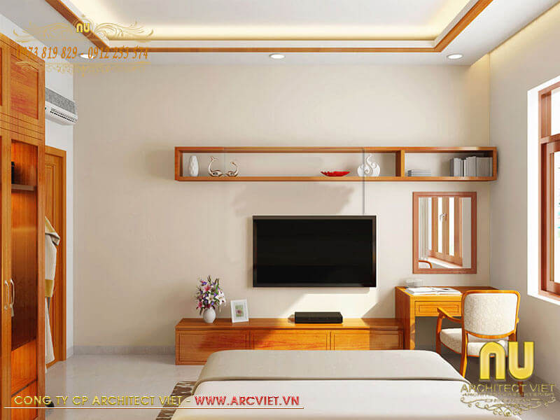 Xây nhà 2 tầng 5x16m - Bố trí nội thất phòng ngủ thông minh tiện ích xây nhà 2 tầng 5x16m