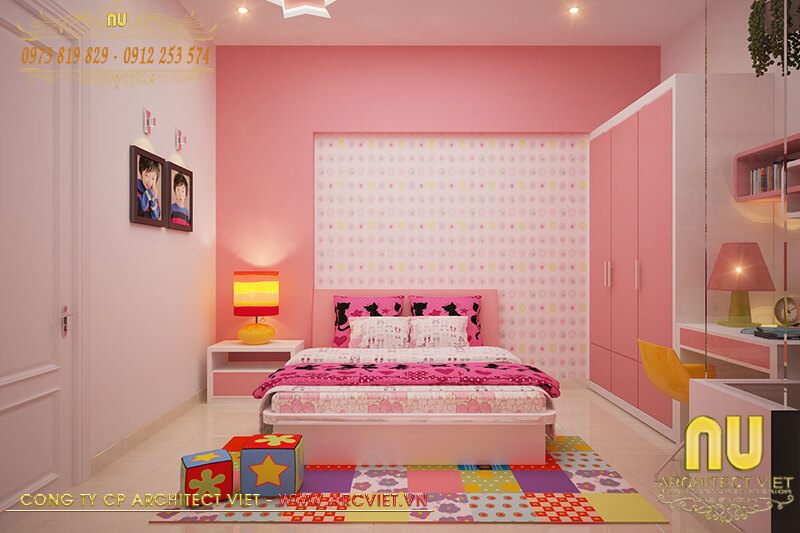 Xây nhà 3 tầng giá 800 triệu - Thiết kế nội thất phòng ngủ con phù hợp với lứa tuổi của bé xây nhà 3 tầng giá 800 triệu