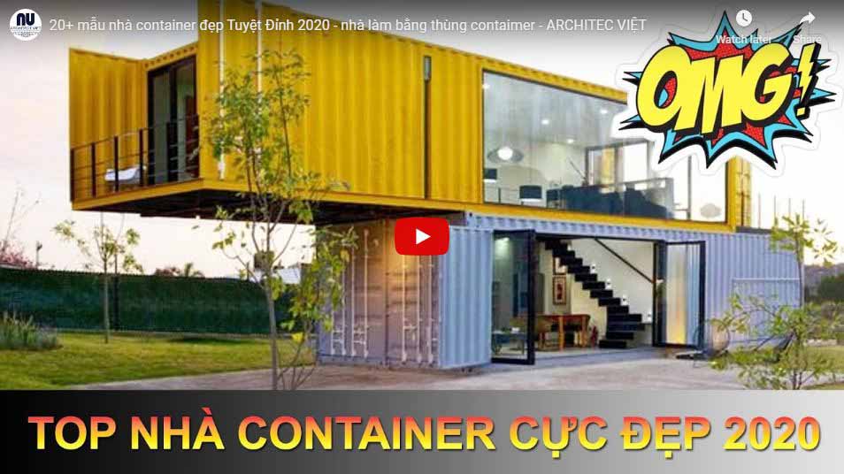 thiết kế nhà container đẹp