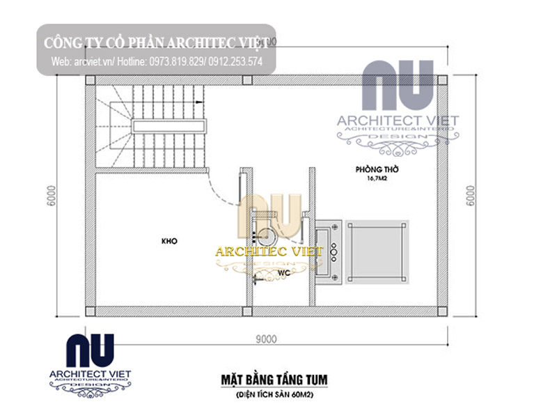 Xây nhà ống 500 triệu 2 tầng tân cổ điển 60m2 tại mặt bằng tầng lửng xây nhà ống 500 triệu