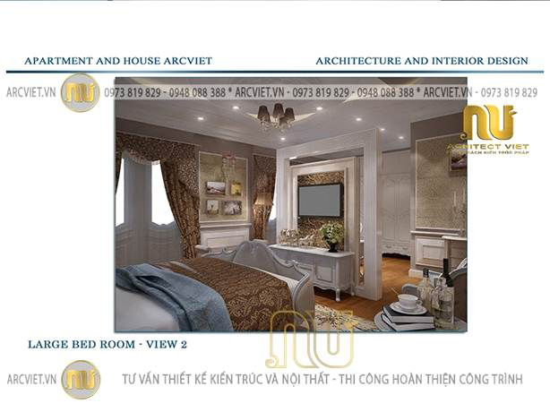 Nội thất trong mẫu mặt tiền nhà phố cổ điển - View 2 mặt tiền nhà phố cổ điển