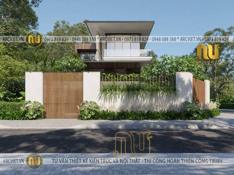 Phối cảnh biệt thự 2 tầng hiện đại 12x15m biệt thự 2 tầng hiện đại 12x15m
