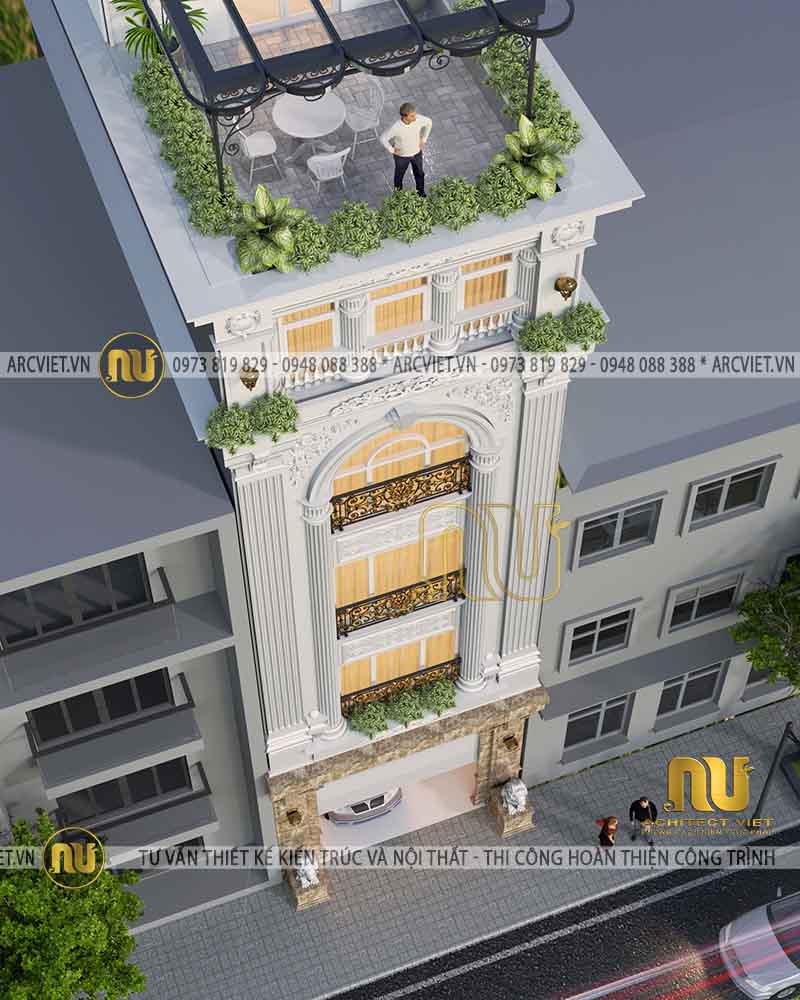 Ảnh ngoại thất mẫu nhà phố tân cổ điển 5x23m - View 2 nhà phố tân cổ điển 5x23m