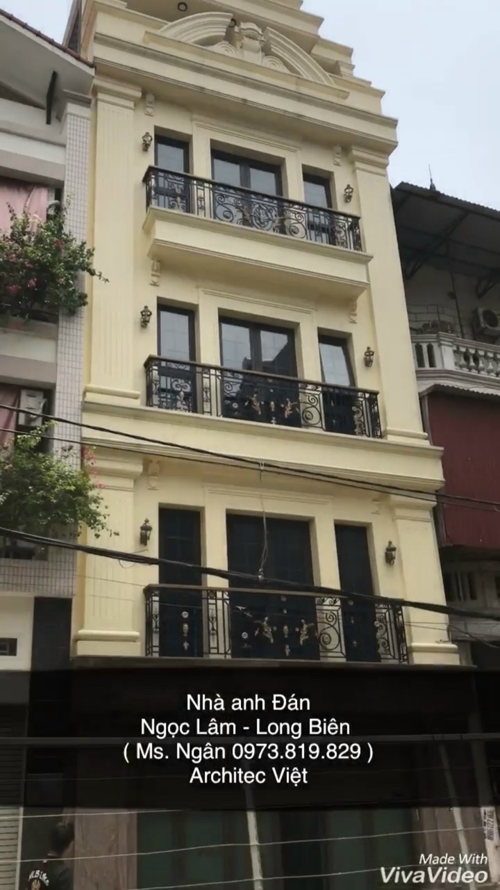 Mẫu nhà phố tại Ngọc Lâm Long Biên