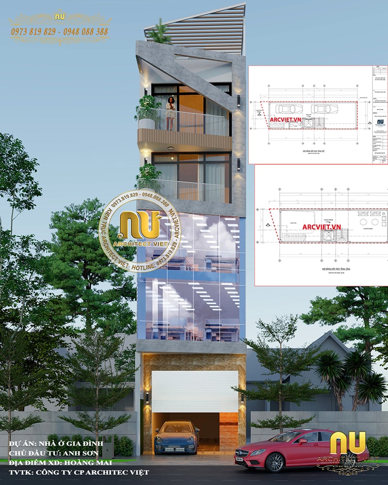 Ngôi nhà phố xây để ở kết hợp kinh doanh có diện tích ngang 5m sâu 17m siêu đẹp 