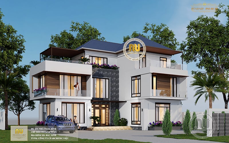 Công năng sử dụng trong ngôi nhà được bố trí tiện nghi đáp ứng nhu cầu sử dụng của đại gia đình có người già và trẻ nhỏ