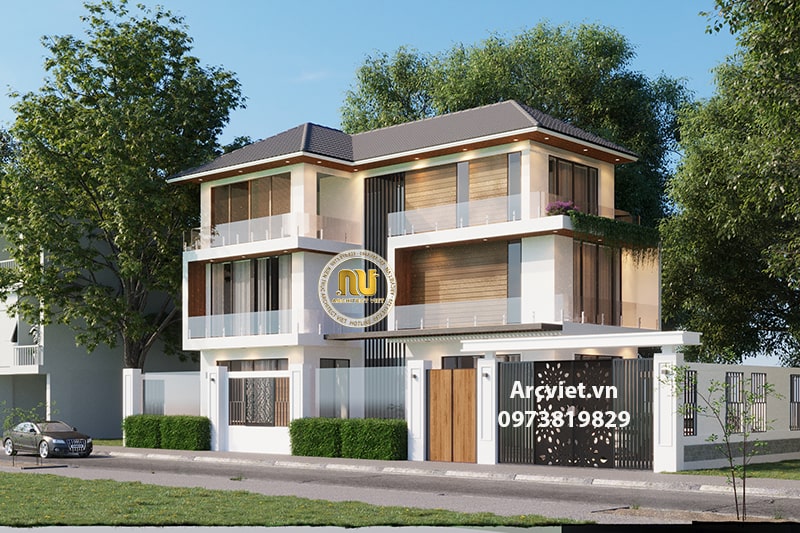 Mẫu nhà 3 tầng được thiết kế công năng linh hoạt khiến gia chủ rất hài lòng