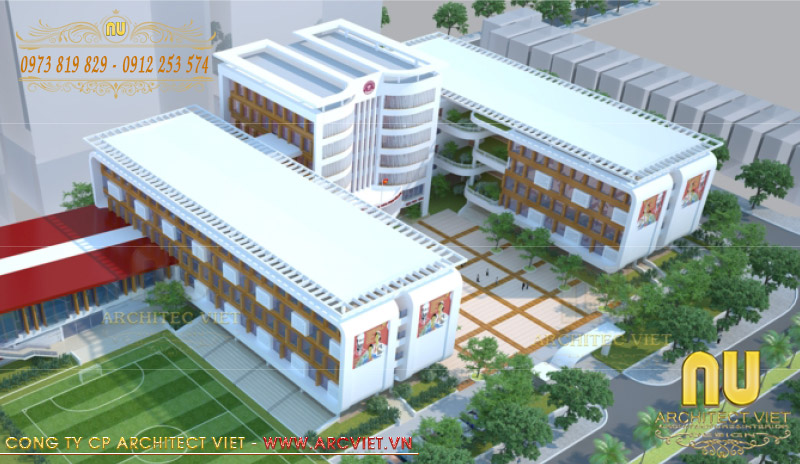 Thiết kế trường tiểu học Phạm Văn Đồng