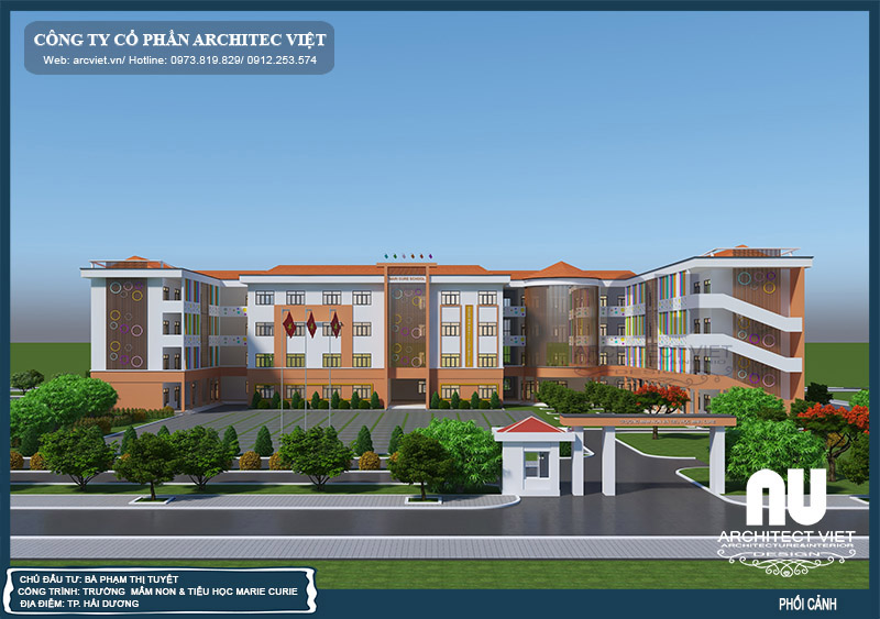 Thầy cô và các em học sinh cảm thấy hạnh phúc trong môi trường học tập và làm việc của mình là niềm vui lớn nhất của đội ngũ kiến trúc sư