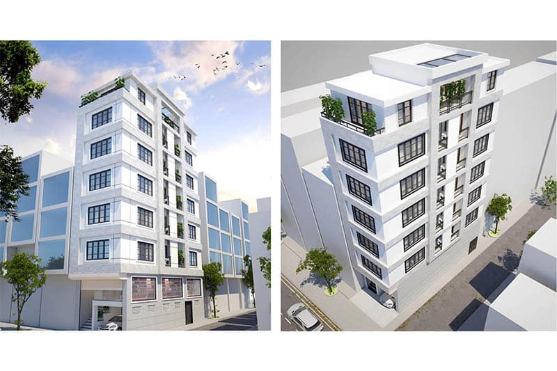 thiết kế chung cư mini 100m2