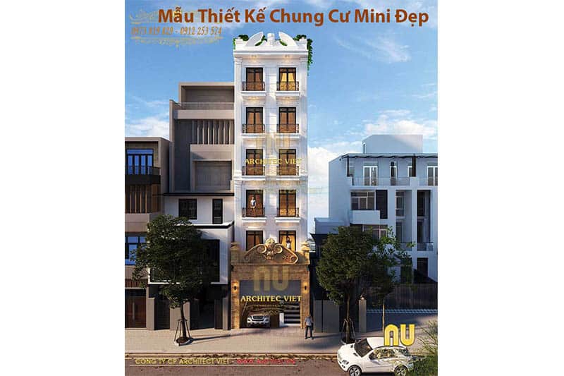 thiết kế chung cư mini 100m2
