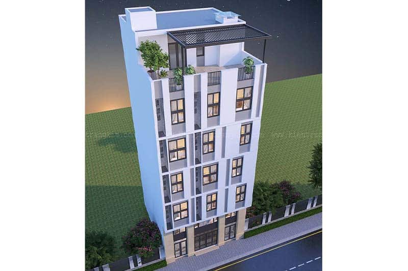 thiết kế chung cư mini 100m2