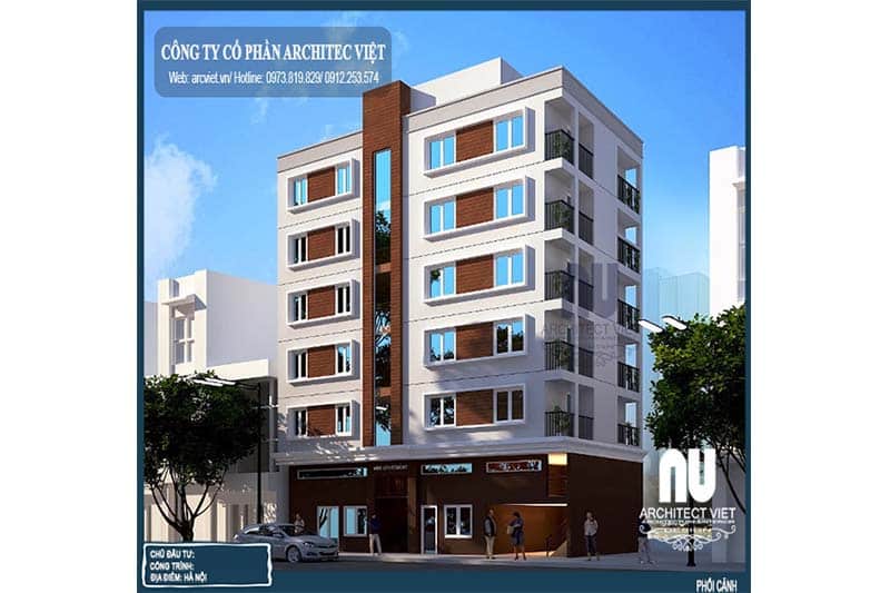 thiết kế chung cư mini 100m2