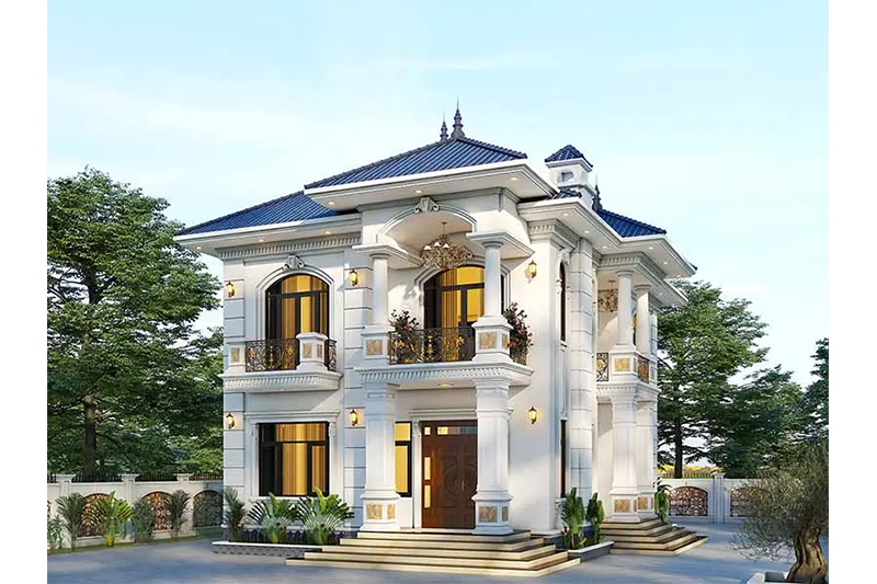 Thiết kế nhà ngang 8m dài 20m
