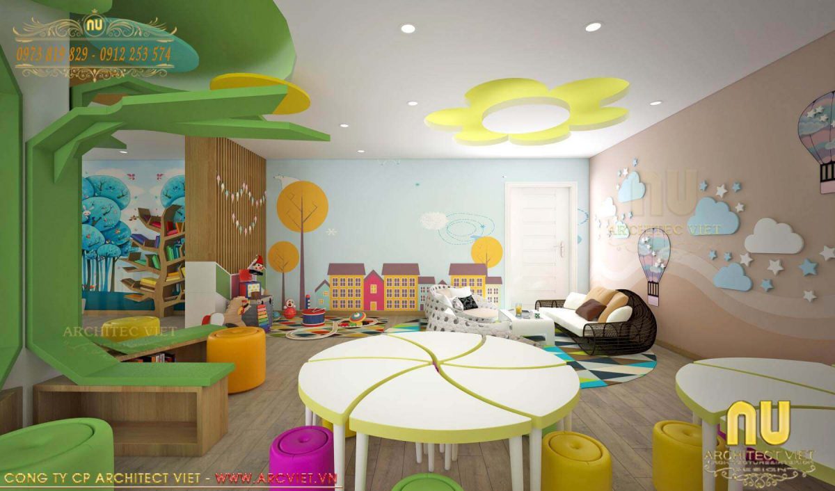Thiết kế nội thất trường mầm non