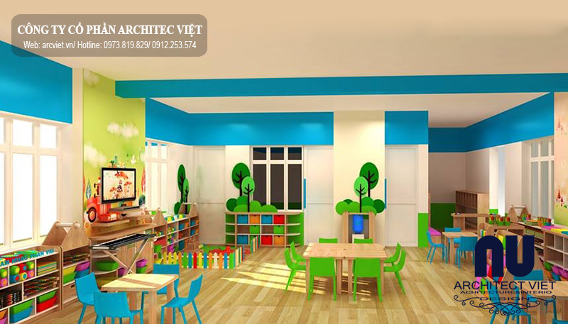 Thiết kế nội thất trường mầm non