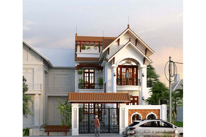 Mẫu nhà mái thái ở nông thôn