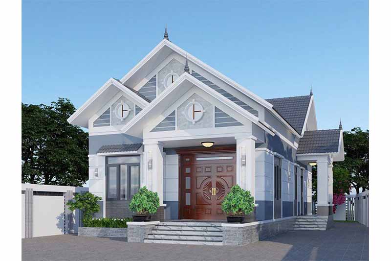 Mẫu nhà mái thái ở nông thôn