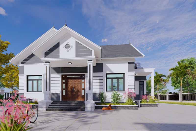 mẫu nhà mái thái ở nông thôn