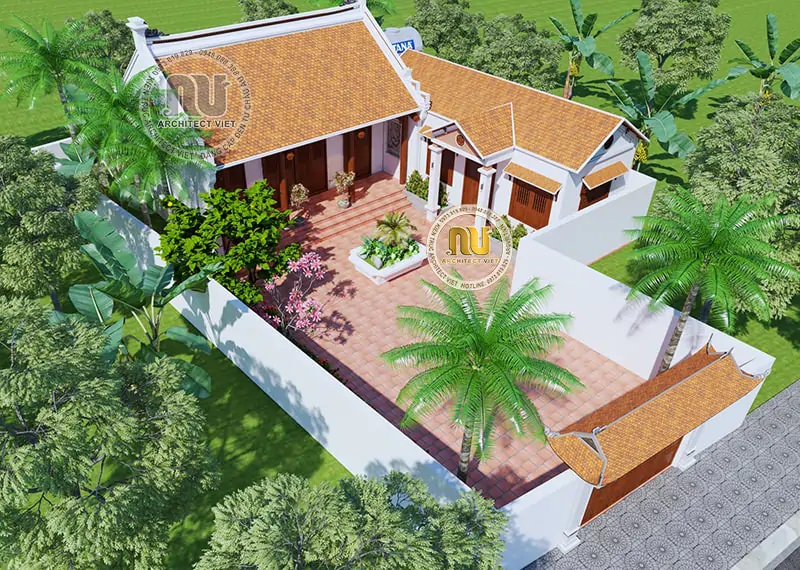 Mẫu nhà thờ 3 gian giả gỗ